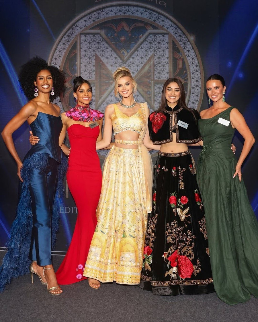 4 người đẹp tới từ Ấn Độ, Martinique, Ireland và Namibia đã giành được tấm vé vào thẳng top 40 Miss World 2025. dcaf7bf4-ab98-4262-a9d2-6e35ac159047.jpg