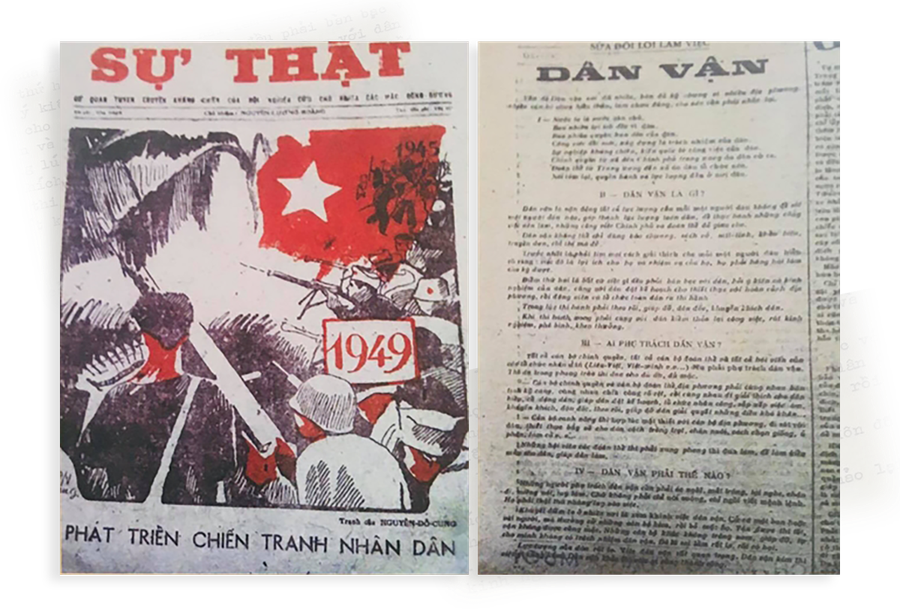 Bài “Dân vận” của Chủ tịch Hồ Chí Minh đăng trên báo Sự thật, số 120, ngày 15/10/1949. dang-2.png