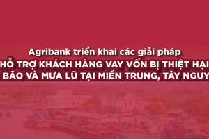 Agribank giảm tới 2% lãi vay hỗ trợ khách hàng thiệt hại do bão lũ