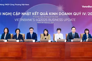 Toàn cảnh Hội nghị cập nhật kết quả kinh doanh quý 4 và năm 2025 của VietinBank.