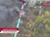 Khoảnh khắc đoàn tàu cháy ngùn ngụt vì trúng đòn UAV Geran-2 ở Sumy