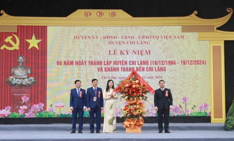 Lễ kỷ niệm 60 năm ngày thành thành lập huyện Chi Lăng.