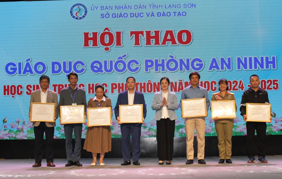 Lạng Sơn tổng kết Hội thao giáo dục quốc phòng an ninh cho học sinh THPT