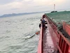 Khu vực tìm thấy 2 bố con bị sóng đánh dạt khi đi tắm biển Xuân Thành (Hà Tĩnh).