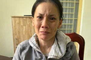 Lê Thị Bích Trâm tại cơ quan Công an. Ảnh: (Công an TPHCM).