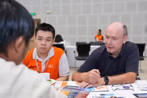 Một hoạt động tuyển sinh của Trường Đại học Việt Đức. Ảnh: VGU.