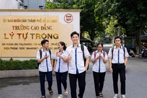 Sinh viên Trường Cao đẳng Lý Tự Trọng TPHCM.