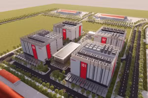 Phối cảnh Trung tâm dữ liệu công suất 140 MW của doanh nghiệp vừa khởi công tại Khu Công nghiệp Tân Phú Trung, TPHCM hồi tháng 4.