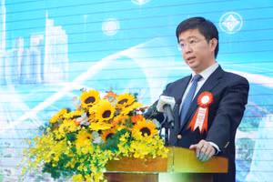 Thứ trưởng Bộ Khoa học và Công nghệ Bùi Hoàng Phương phát biểu tại lễ kỷ niệm. Ảnh: Hà An.