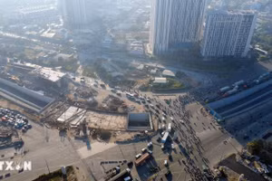 Nút giao An Phú được coi là cửa ngõ kết nối nhiều đường khu vực phía Đông Bắc TPHCM. Ảnh: TTXVN.