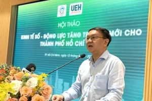 Ông Lâm Đình Thắng, Giám đốc Sở Khoa học và Công nghệ TPHCM phát biểu tại hội thảo. Ảnh: Hà An.