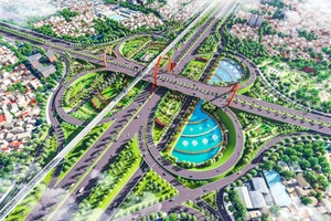 Phối cảnh nút giao Bình Thái trên đường Vành đai 2 TPHCM. (Ảnh: Ban Giao thông)