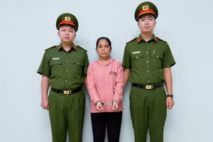 Triệu Thị Tâm bị Công an TPHCM bắt khẩn cấp. Ảnh: Công an TPHCM.