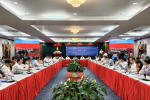 Đại diện các cơ quan báo chí tại TPHCM tham gia hội nghị. Ảnh: Phúc Uyên.