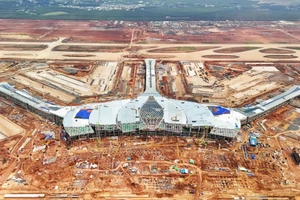 Sân bay Long Thành (Đồng Nai) đang được xây dựng. Ảnh: Phúc Uyên.