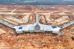 Sân bay Long Thành (Đồng Nai) đang được xây dựng. Ảnh: Phúc Uyên.