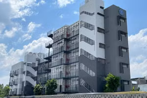 Khu ký túc xá hiện đại của Trường Đại học Luật TPHCM. Ảnh: NTCC.