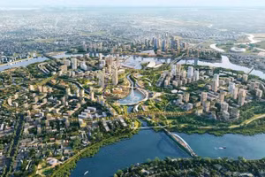 Phối cảnh khu đô thị mới Bình Quới - Thanh Đa.