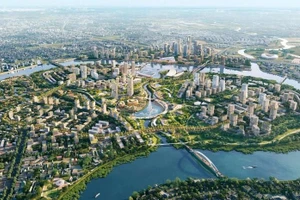 Phối cảnh khu đô thị mới Bình Quới - Thanh Đa.