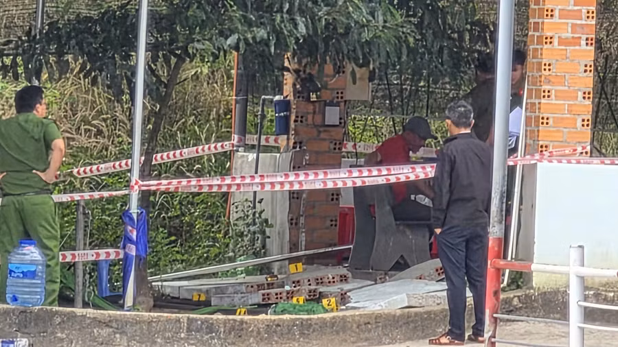 Hiện trường vụ việc.