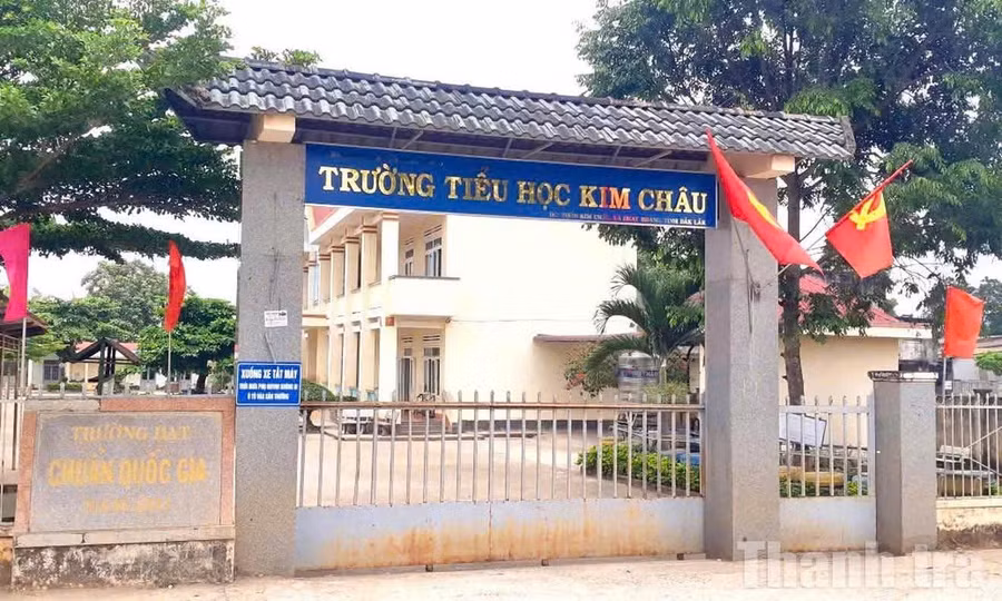 Trường Tiểu học Kim Châu, xã Dray Bhăng, tỉnh Đắk Lắk.