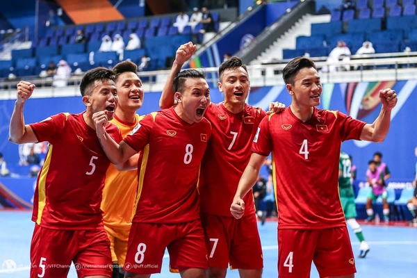 Tuyển Futsal Việt Nam lọt Top 26 thế giới.
