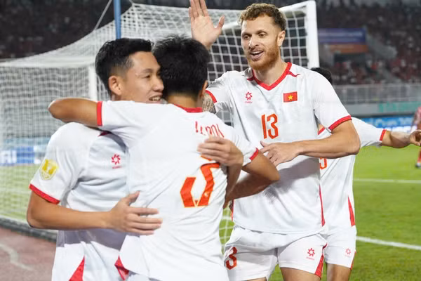 Tuyển Việt Nam thắng cách biệt Indonesia trên sân khách. Ảnh: Internet.