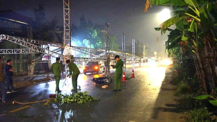 Hiện trường vụ án. (ảnh: Công an tỉnh Phú Thọ).