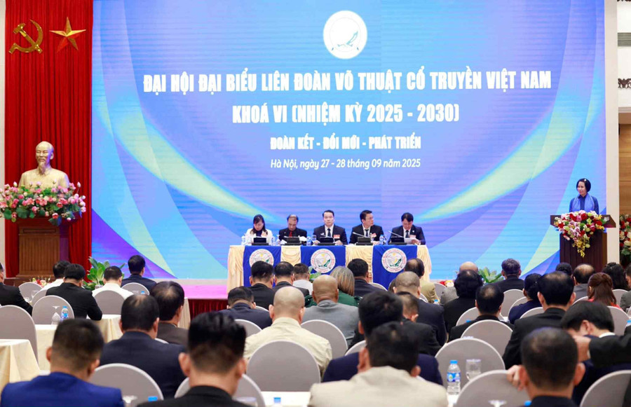 Đại hội đại biểu Liên đoàn Võ thuật cổ truyền Việt Nam khoá VI.