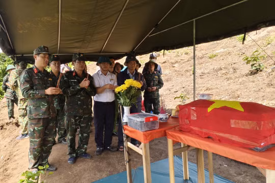 Sau khi quy tập, hài cốt liệt sĩ được bàn giao về Nghĩa trang Liệt sĩ Krông Bông.
