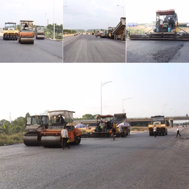 Ông Mai Qúy Khánh - Phó Trưởng phòng điều hành dự án 4, Ban Quản lý dự án đường Hồ Chí Minh (đại diện Chủ đầu tư) cho biết, đơn vị đề nghị các nhà thầu tăng tốc thi công dự án. cao-toc-cam-lo-2.jpg