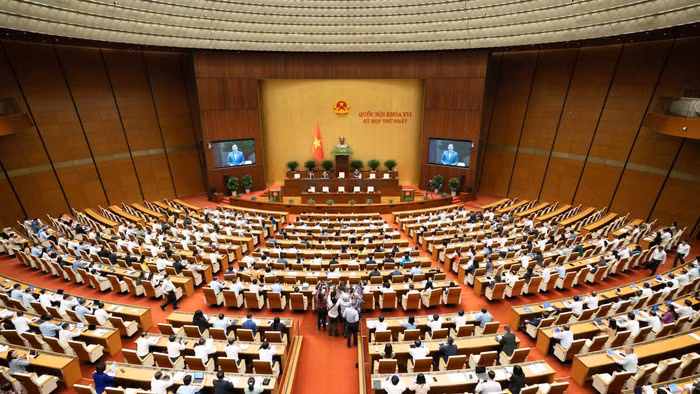 Toàn cảnh phiên họp sáng 20/4.