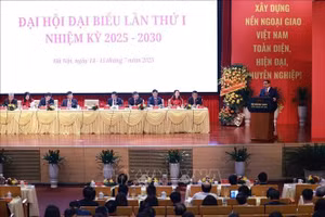 Thủ tướng Phạm Minh Chính phát biểu chỉ đạo tại Đại hội đại biểu Đảng bộ Bộ Ngoại giao lần thứ I, nhiệm kỳ 2025-2030. (Ảnh: Dương Giang/TTXVN)