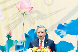 Tổng Bí thư Tô Lâm phát biểu. (Ảnh: Thống Nhất/TTXVN)