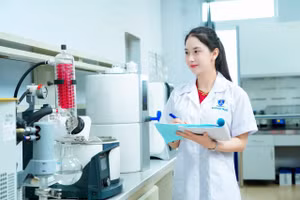 Sinh viên khoa Dược, Trường Đại học Nguyễn Tất Thành. Ảnh: NTTU. 