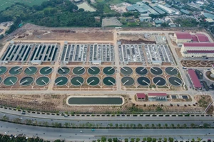 Nhà máy xử lý nước thải Yên Xá.