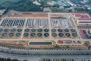 Nhà máy xử lý nước thải Yên Xá.