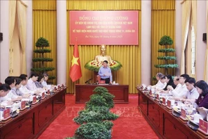 Chủ tịch nước Lương Cường phát biểu chỉ đạo. (Ảnh: Lâm Khánh/TTXVN)