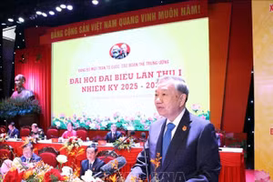 Tổng Bí thư Tô Lâm phát biểu chỉ đạo tại Đại hội. Ảnh: Thống Nhất/TTXVN