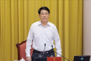 Chủ tịch nước Lương Cường phát biểu chỉ đạo. Ảnh: Lâm Khánh/TTXVN