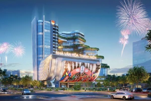 Phối cảnh Nhà Văn hóa Thanh niên TPHCM mới.