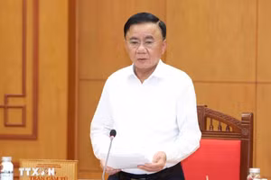 Ủy viên Bộ Chính trị, Thường trực Ban Bí thư Trần Cẩm Tú. (Ảnh: Phương Hoa/TTXVN)