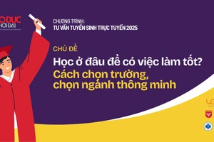 Buổi giao lưu trực tuyến chủ đề “Học ở đâu để có việc làm tốt? - Cách chọn trường, chọn ngành thông minh” diễn ra từ 9h00 ngày 8/7.