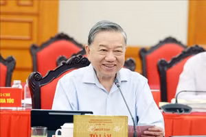 Tổng Bí thư Tô Lâm phát biểu. (Ảnh: Thống Nhất/TTXVN)