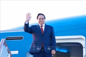 Thủ tướng Phạm Minh Chính rời thủ đô Moskva về nước, kết thúc tốt đẹp chuyến thăm chính thức Liên bang Nga. Ảnh: Dương Giang/TTXVN