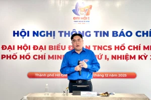 Anh Ngô Minh Hải - Bí thư Thành đoàn TPHCM. Ảnh: Thùy Linh. 