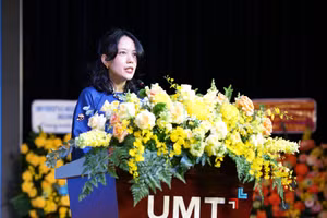 ThS Huỳnh Thúy Phương - Phó Hiệu trưởng Trường Đại học Quản lý và Công nghệ TPHCM. Ảnh: UMT. 