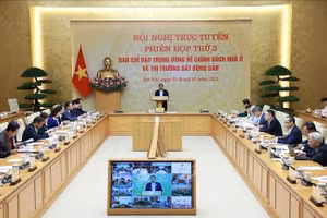 Thủ tướng Phạm Minh Chính chủ trì phiên họp. Ảnh: Dương Giang/TTXVN