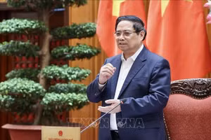 Thủ tướng Phạm Minh Chính chủ trì họp Thường trực Chính phủ. Ảnh: Dương Giang/TTXVN