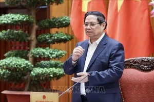 Thủ tướng Phạm Minh Chính chủ trì họp Thường trực Chính phủ. Ảnh: Dương Giang/TTXVN